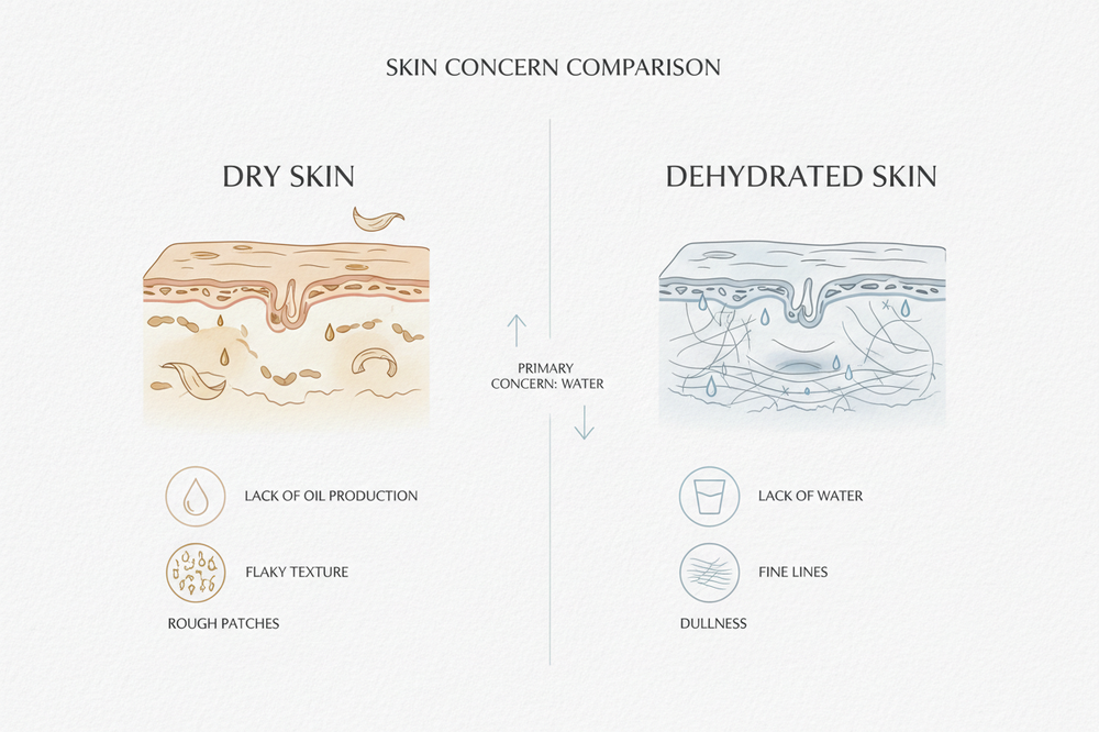 Is Your Skin Hungry or Just Thirsty? The Truth About Dry vs. Dehydrated Skin