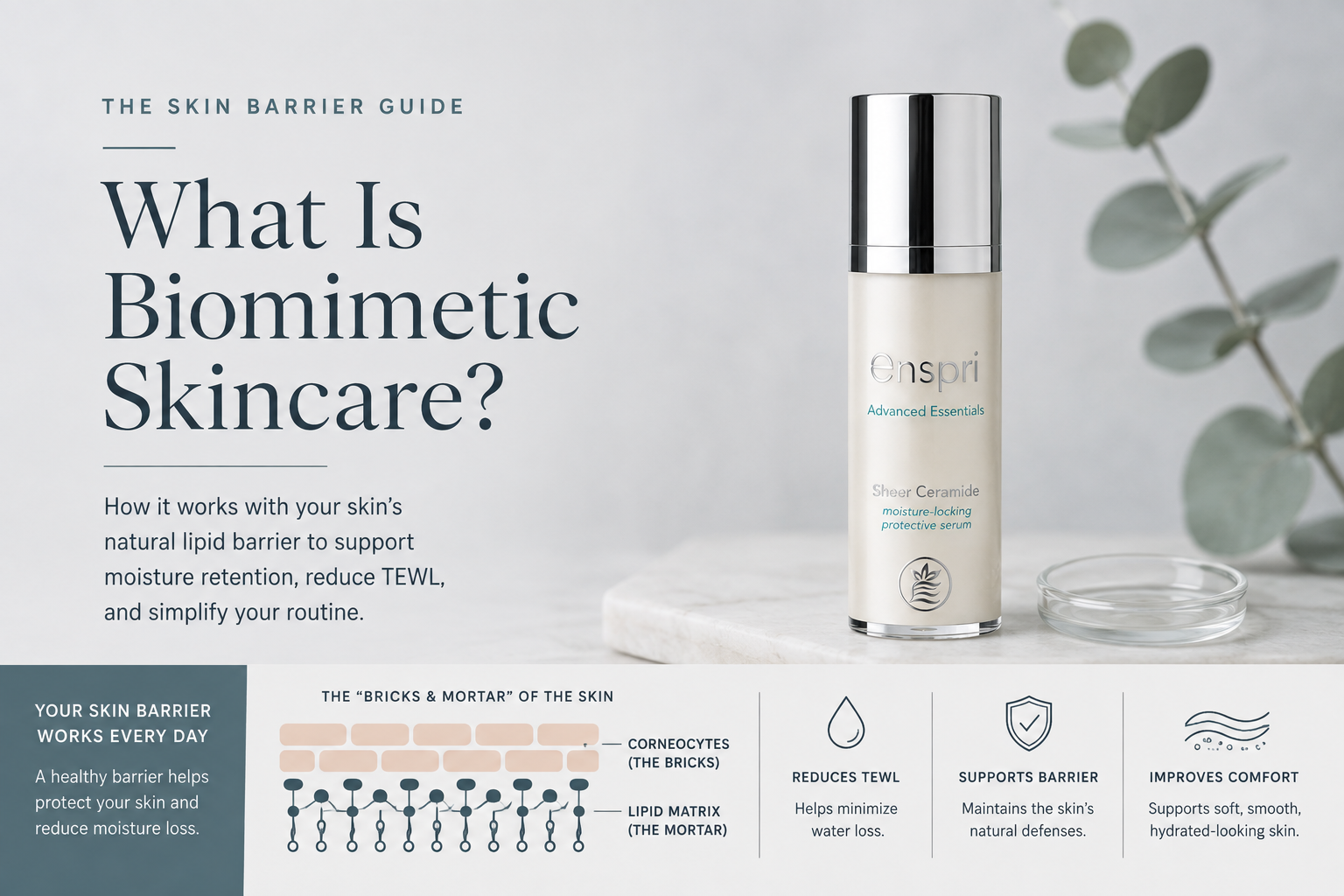 Biomimetic Skincare for the Skin Barrier: Hydration, Lipids & TEWL