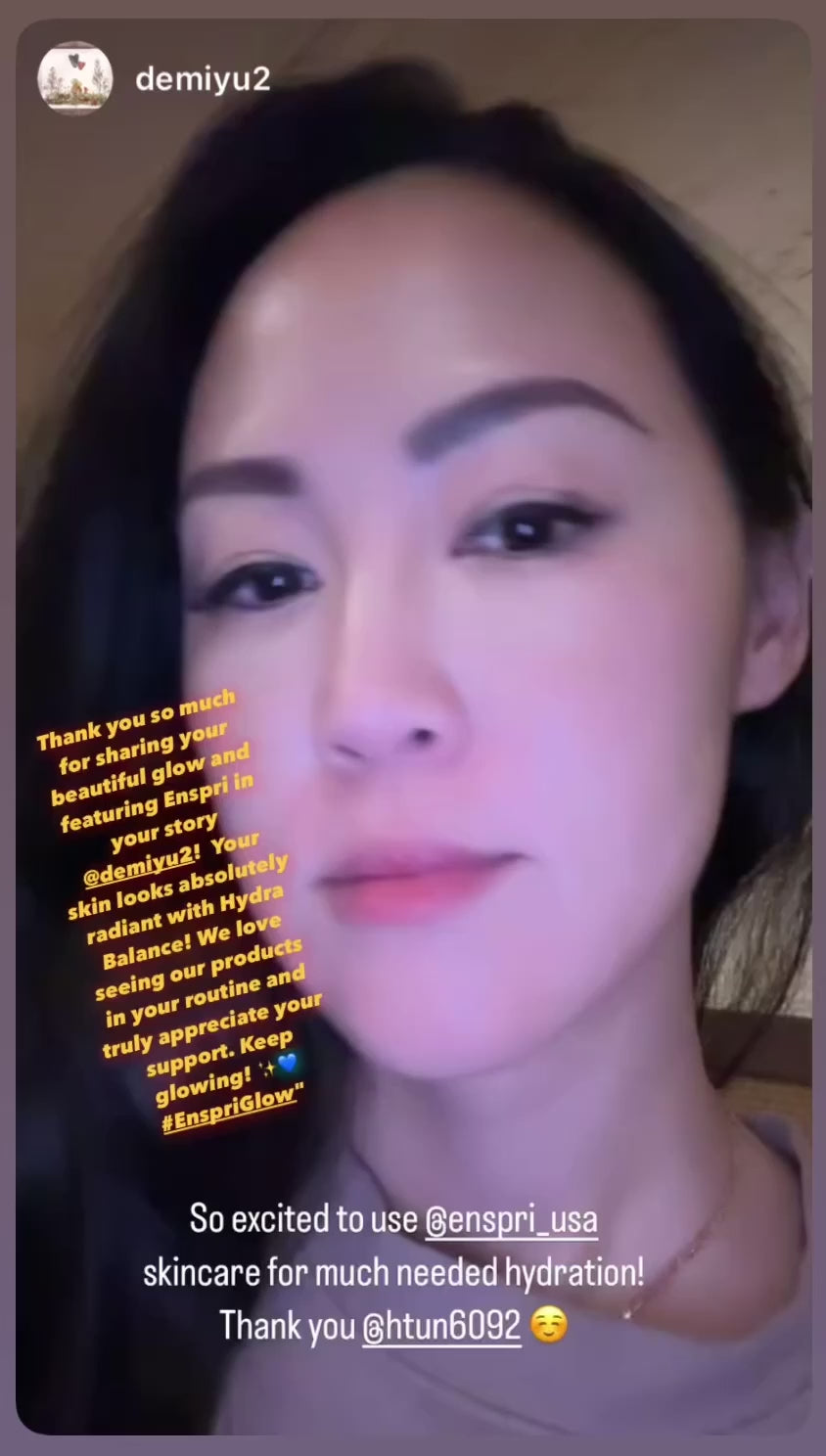 Enspri-Client-Applying-Hydra-Balance-On-Her-Face-on-Instagram